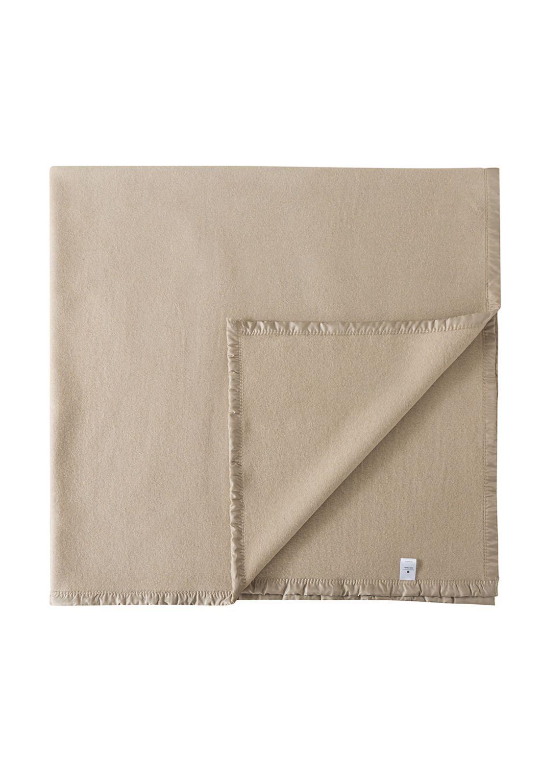 Frazada premium 70% lana 200 x 200 cm crudo oscuro-0