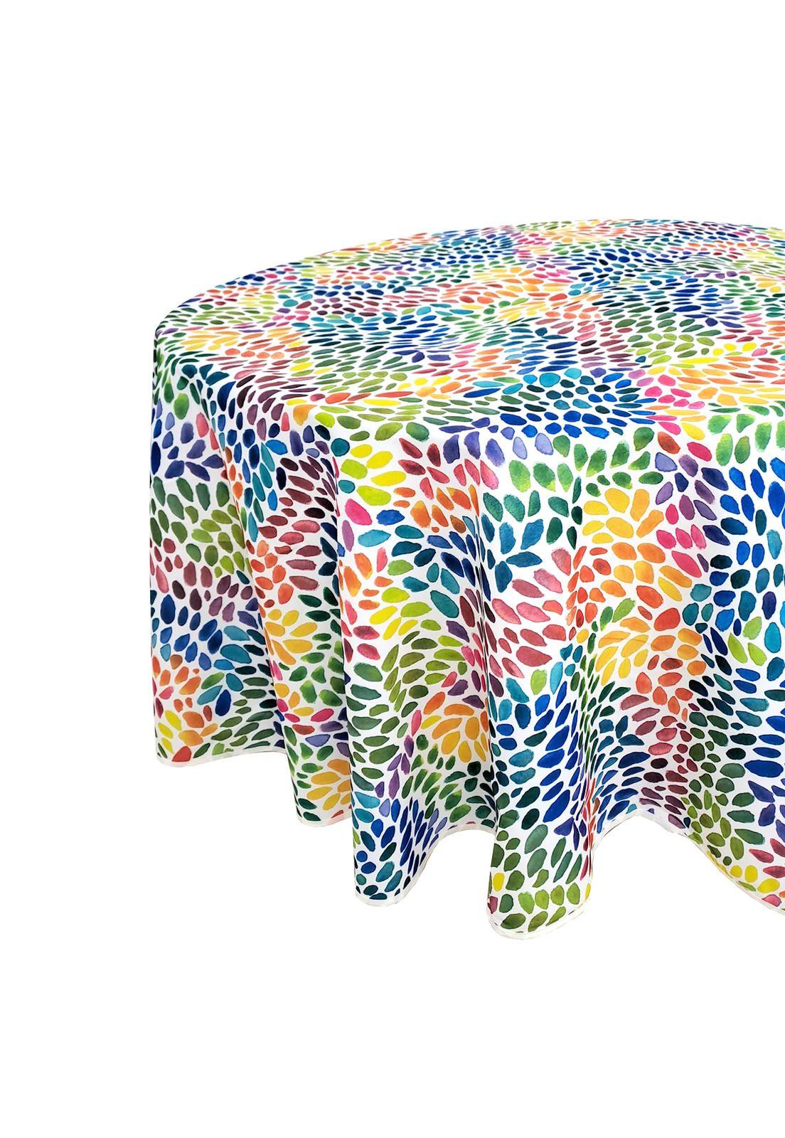 Mantel Bistrech Estampado Redondo Hac2586 180cm-0