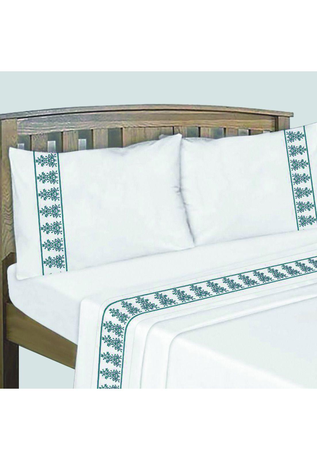 Sábanas Bordadas 180H Armony 2 Plazas Ladrillo-0