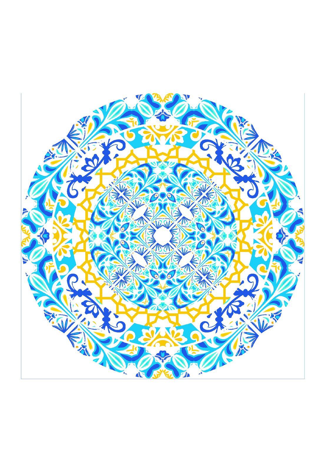 Toalla De Playa Mandala 150Cm Diseño 2-0