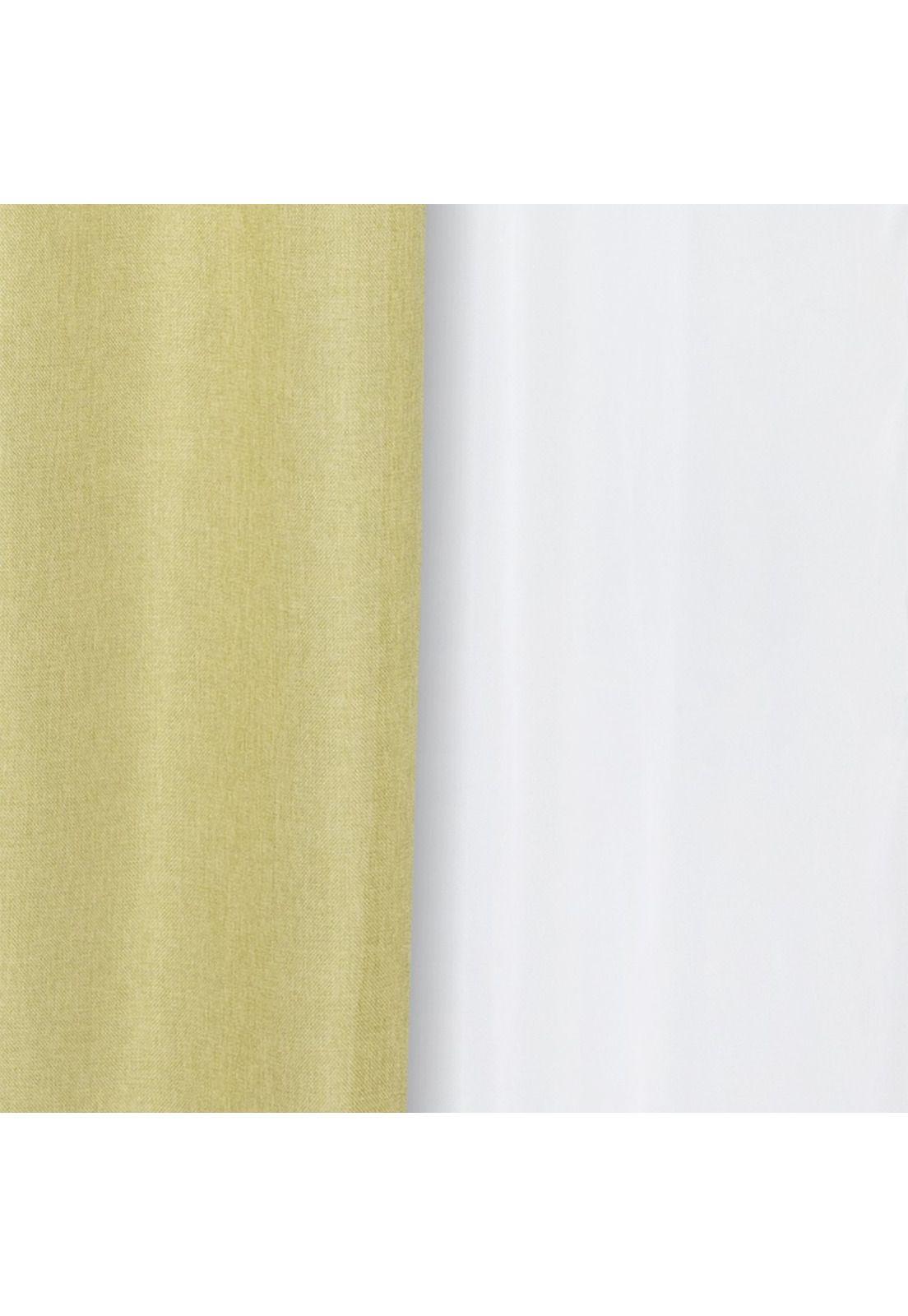Set Cortinas Corcovado 140X220 Cm - Verde-2
