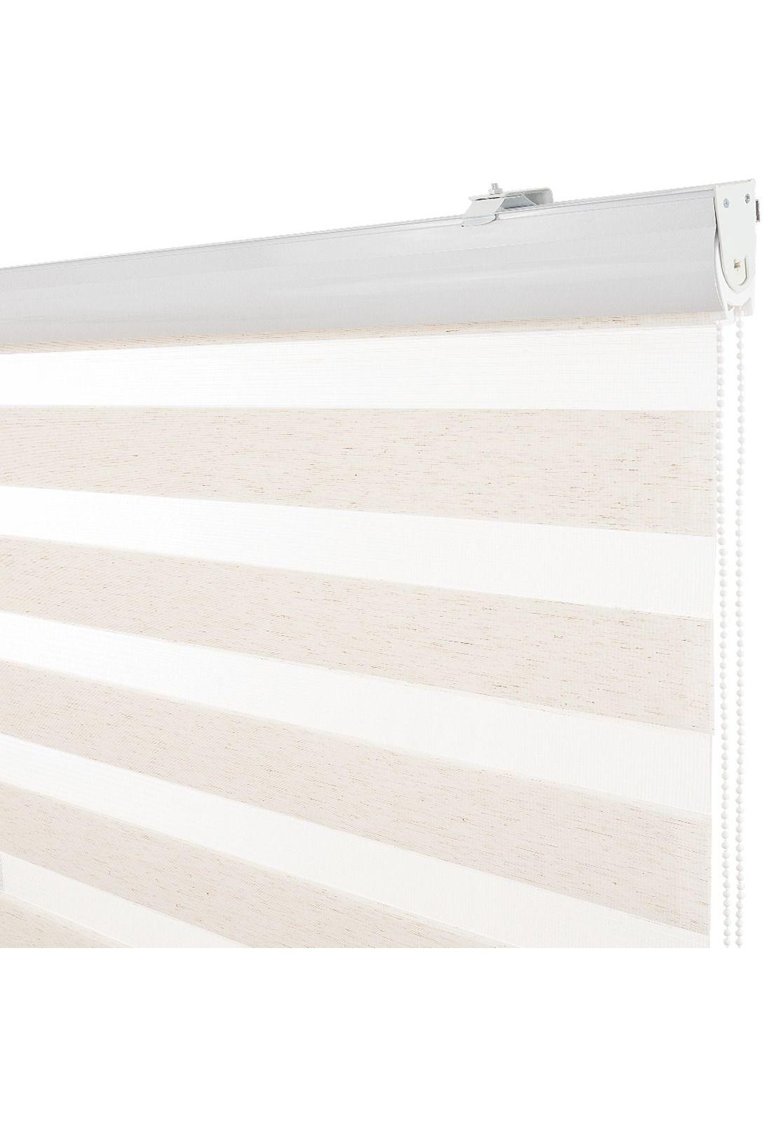 Cortina Duo Con Cenefa Premium 120X240Cm Color Crudo-0