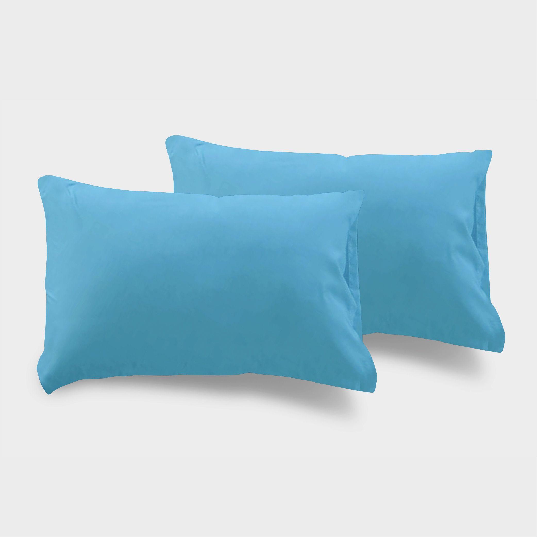 Set 2Pcs Funda De Almohadas 50X70Cm Celeste-0