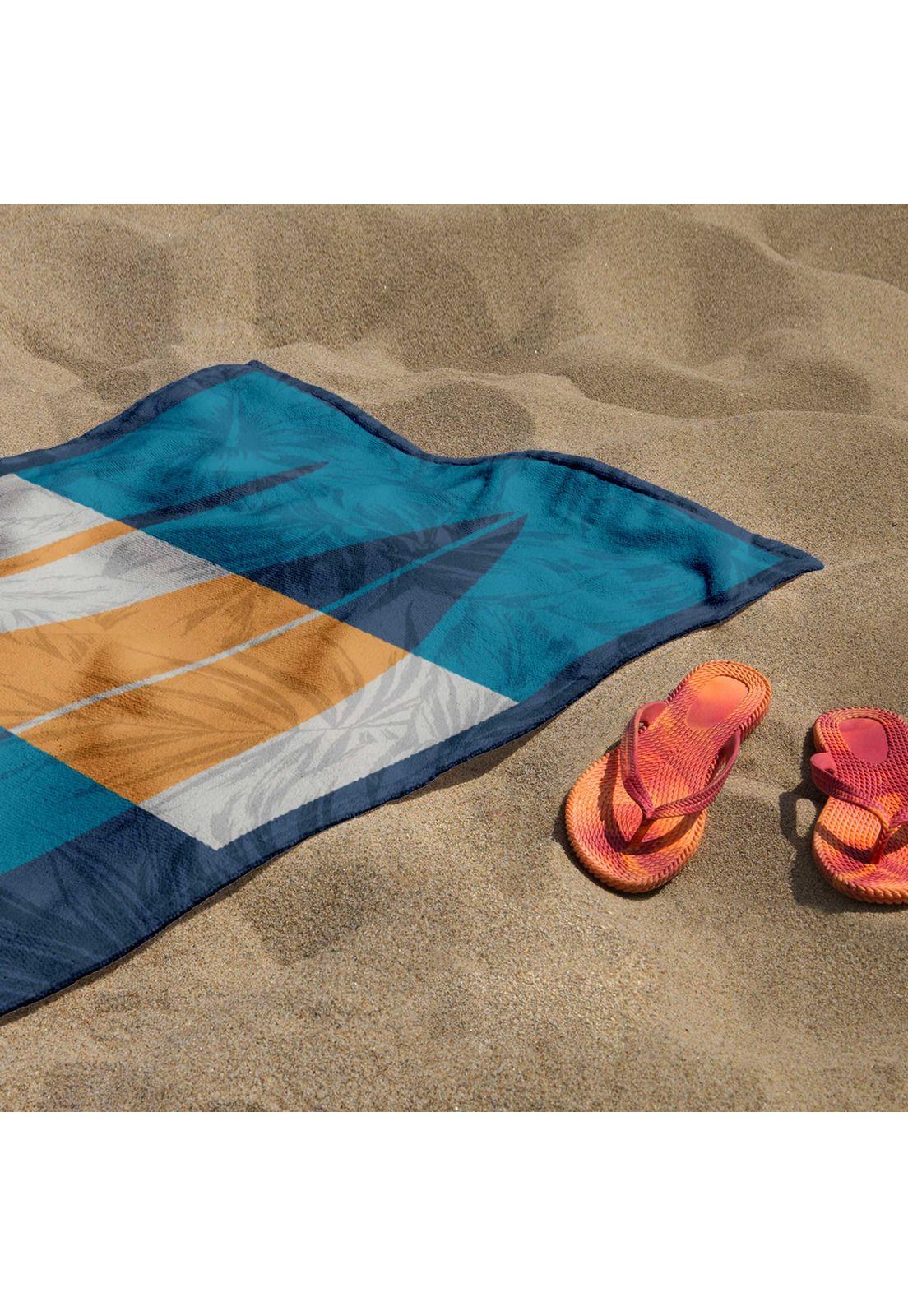 Toalla De Playa Algodon Diseño Tabla 75X150Cm -1