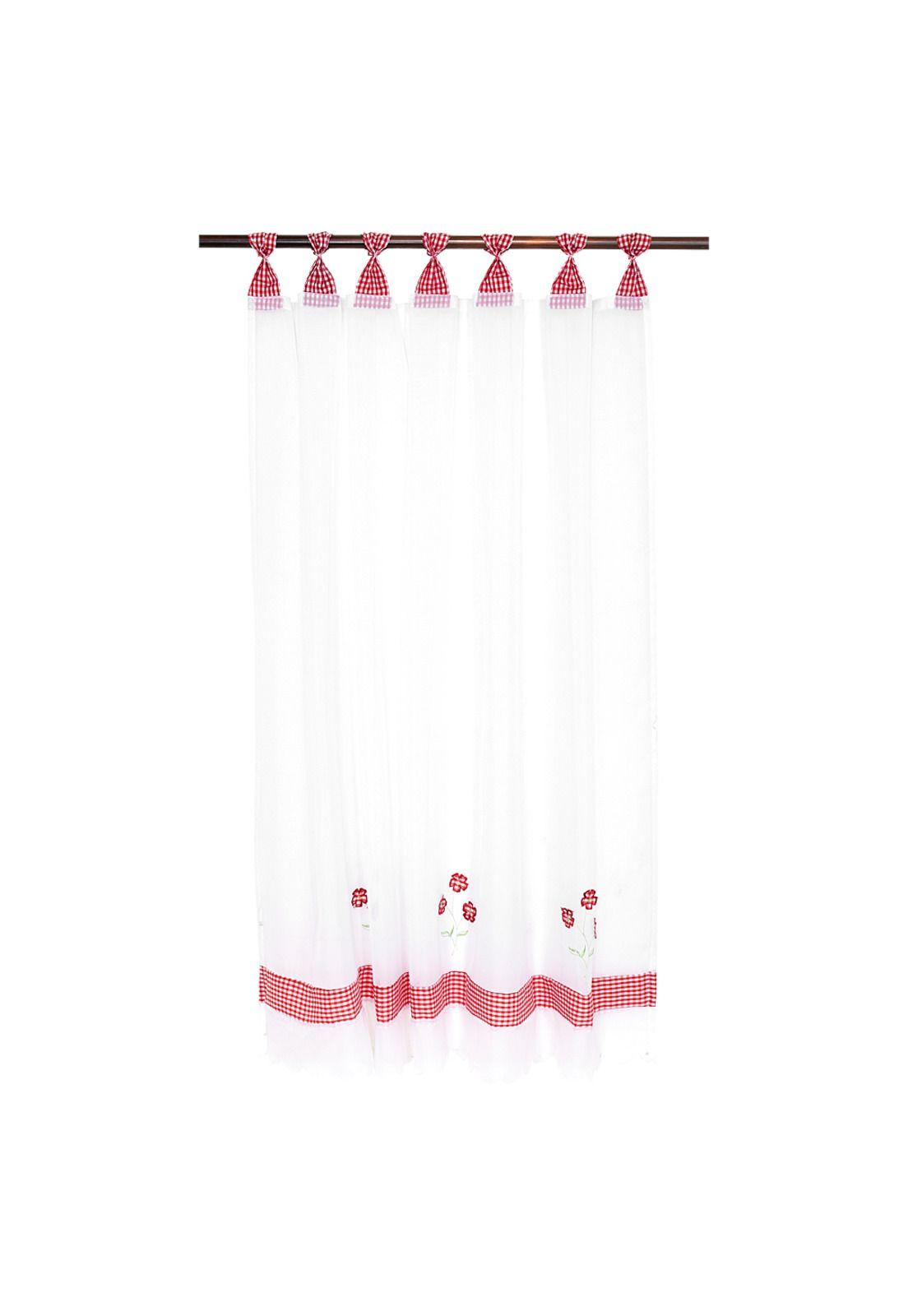 CORTINA VELO CENEFA COCINA 45X135 CM PETUNIAS-0