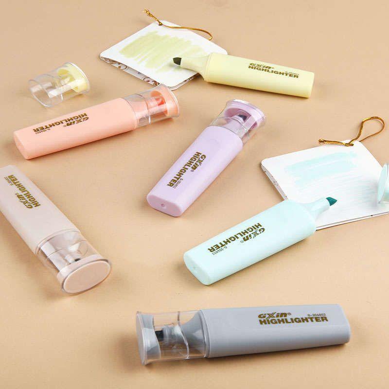 Destacador Resaltador Set 6 Colores Marcadores Pastel-2