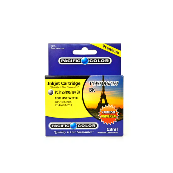 CATRIDGE ALTERNATIVO PACIFIC COLOR  PCT195/196/197 BK-0