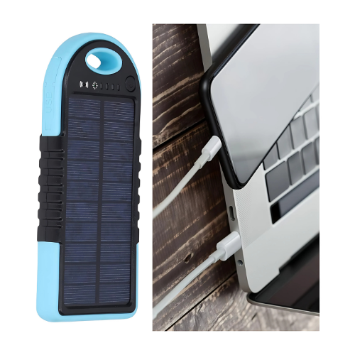 Cargador Solar Inalámbrico para Celular con Batería Externa y Puerto USB-4