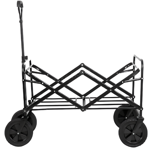 Carrito Plegable con Mango Ajustable y Bolsa para Compras o Almacenamiento-2