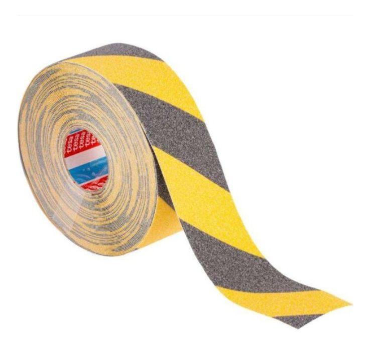 Cinta Antideslizante Negra Amarilla 15m X 50mm Tesa-2