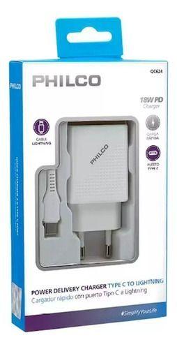 Cargador Philco Rápido 3.0 Compatible Con Lightning 18w-4