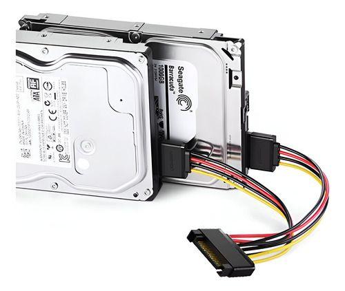 Cable Poder Adaptador Sata A Doble Sata Splitter 1 A 2.-3