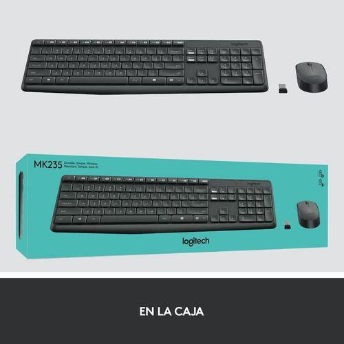 Kit Teclado Mouse Inalámbrico Mk235 Logitech Español España-5