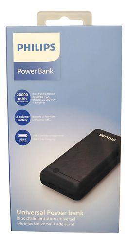 Cargador Portátil Power Bank 20.000 Philips Universal Usb-c-3