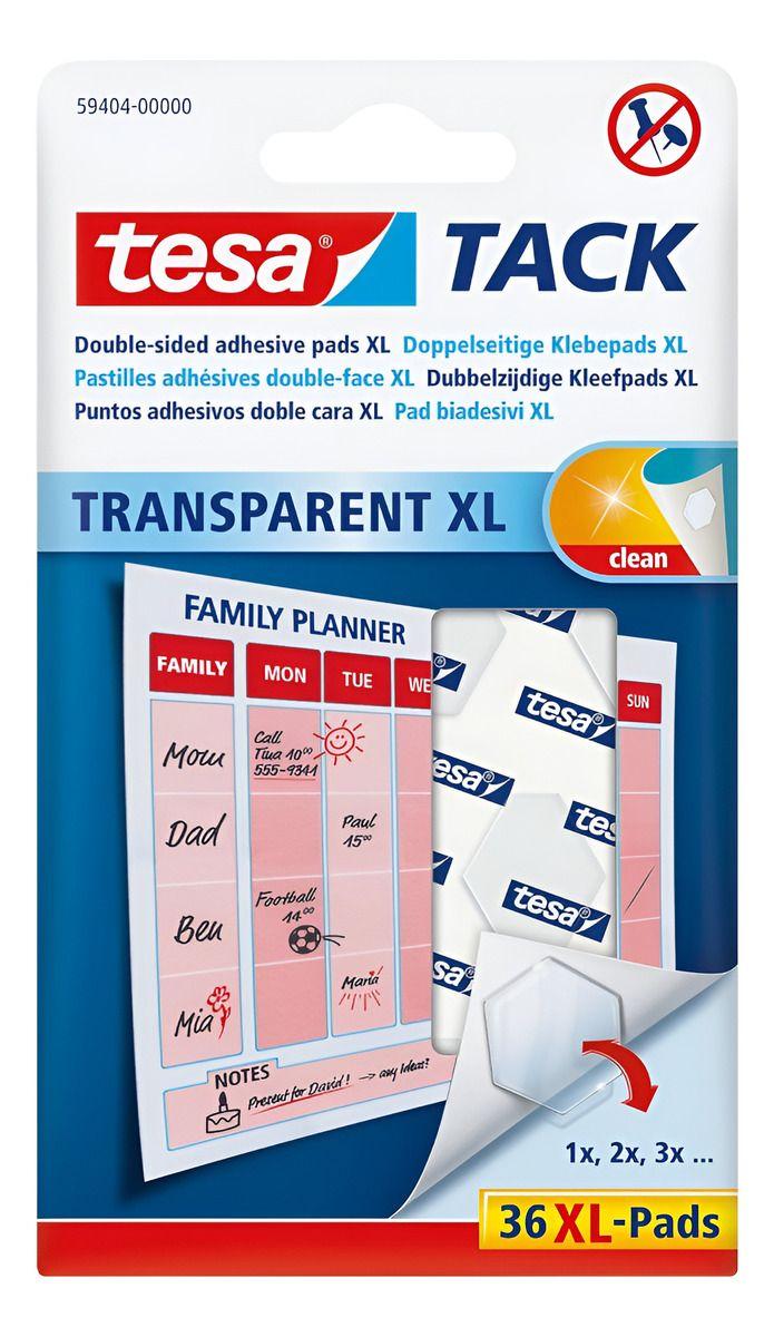 Adhesivo Reutilizable Transparente Xl 36 Pads Tesa-0