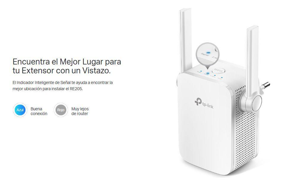 Extensor Cobertura Wifi 5 Ac750 Tplink Doble Banda Re205-5