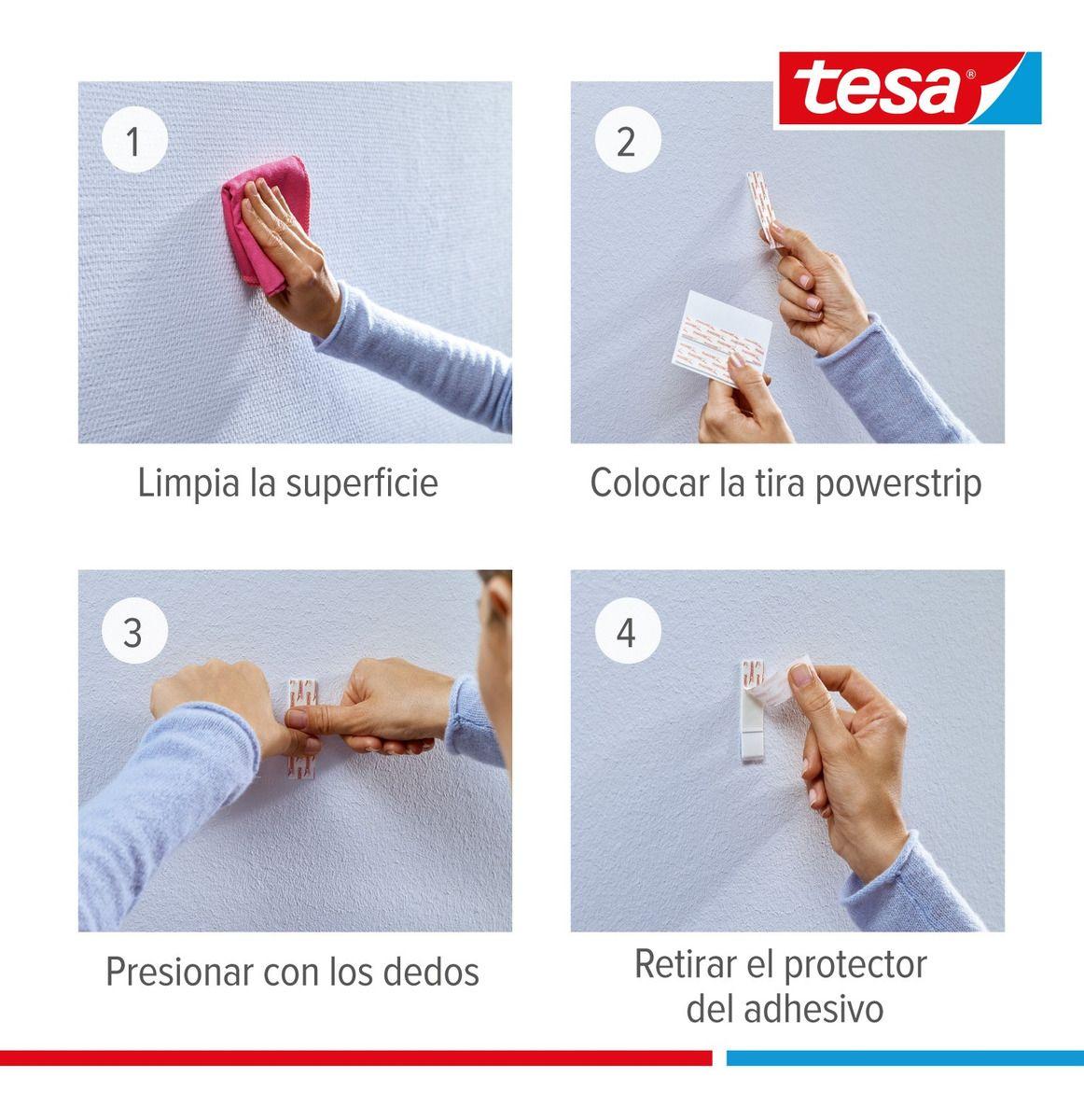 Clavo Adhesivo Ajustable Tesa Superficies Delicadas 2kg-5