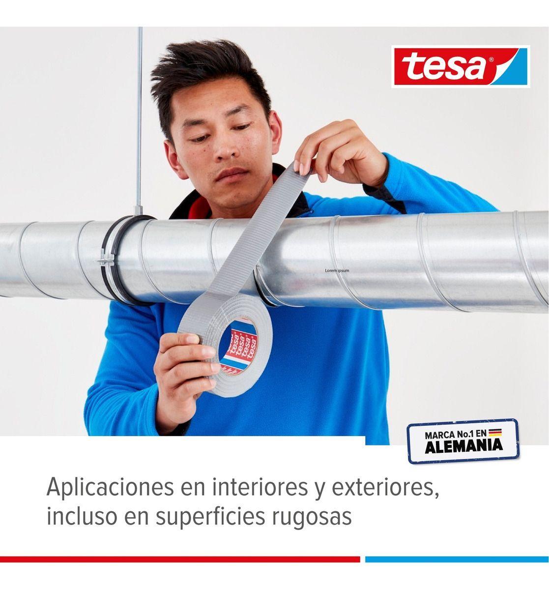 Cinta Duc Tape 10 Mt X 50mm Gris Extra Fuerte Tesa-2