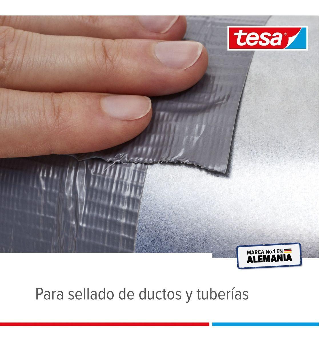 Cinta Duc Tape 10 Mt X 50mm Gris Extra Fuerte Tesa-3