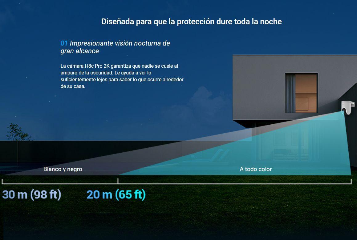 Cámara Panorámica Pt 360 Wifi H8c Pro 2k Ia Ezviz-6