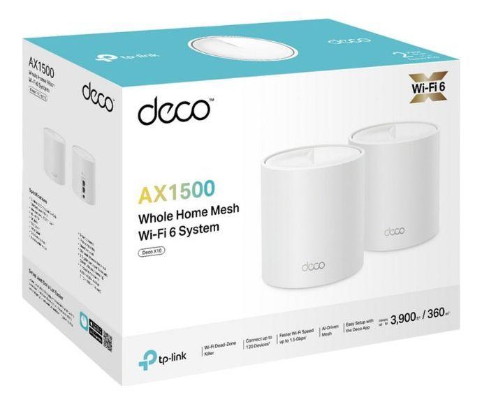 Sistema Wifi 6 Mesh Tp-link Deco X10 Ax1500 Gigabit Pack X 2-2