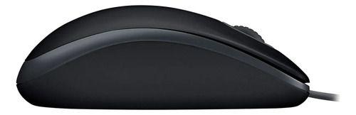 Mouse Alámbrico Usb Logitech M110 Click Silencioso Negro-3