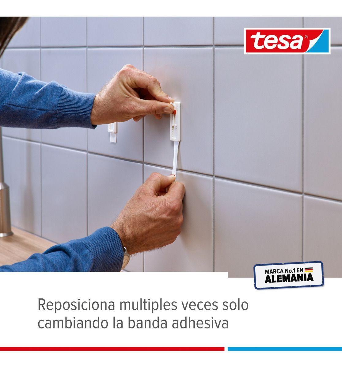 Clavo Adhesivo Ajustable Removible Tesa Superficie Lisa 4kg-5