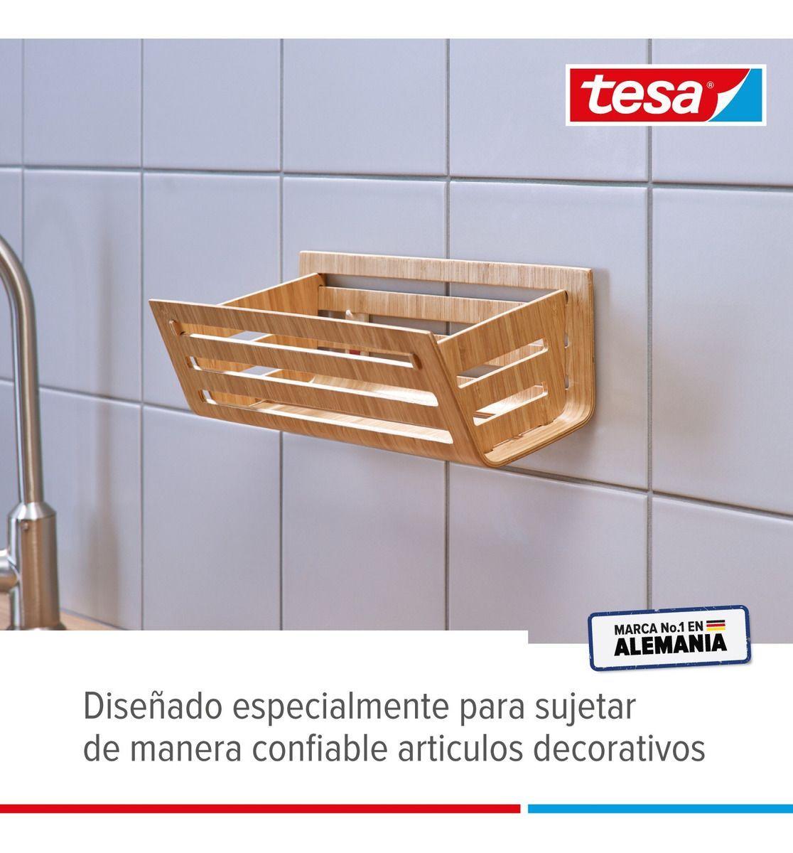 Clavo Adhesivo Ajustable Removible Tesa Superficie Lisa 4kg-6