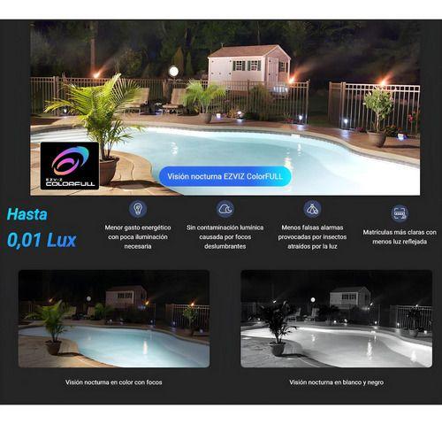 Cámara Seguridad Exterior H80x Lente Dual 360° 4k 2mp Ezviz Blanco-5