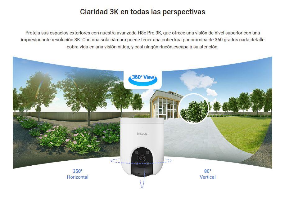 Cámara Seguridad Pt Wifi H8c Pro 3k Auto-tracking Ezviz-2