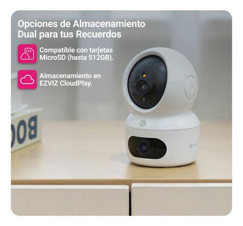 Cámara Pt Inteligente Wifi H7c Dual 2k + Panoramica Ezviz Blanco-3