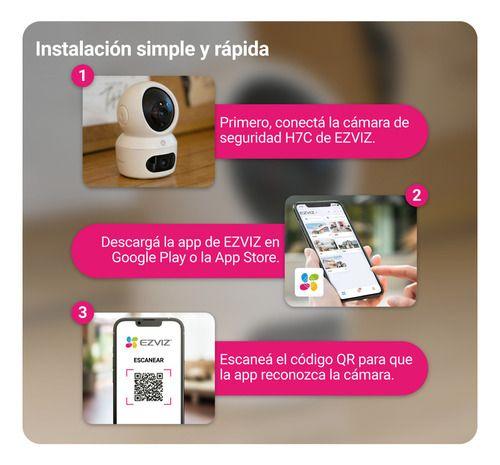 Cámara Pt Inteligente Wifi H7c Dual 2k + Panoramica Ezviz Blanco-4