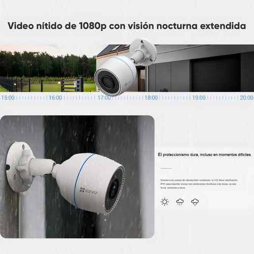 Cámara Seguridad Exterior Wifi H3c 2mp Visión Nocturna Ezviz Blanco-2
