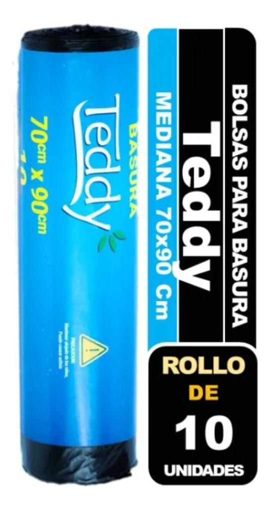 Bolsas Basura Negra Teddy70x90cm Alta Calidad 10 Und-2
