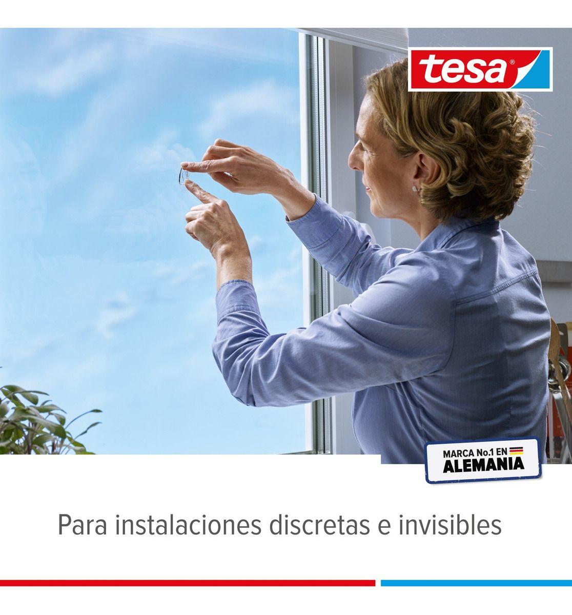 Pack 3 Blíster Gancho Removible Acrílico Vidrio 0,2 Kg Tesa-4