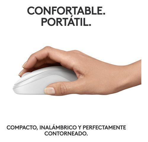 Mouse Inalámbrico M240 Logitech Click Silencioso Blanco-6