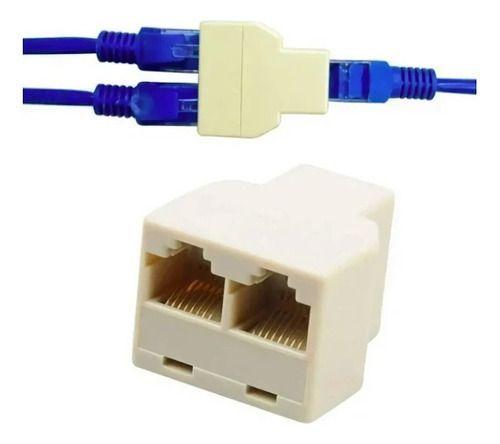 Adaptador Splitter Rj45 Red Cat5 6 Lan 1 A 2-2