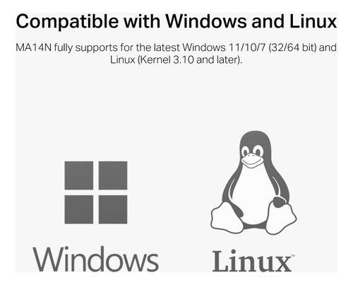 Adaptador Ax300 Inalámbrico Usb Wifi 6 Mu-mimo Ma14n-5