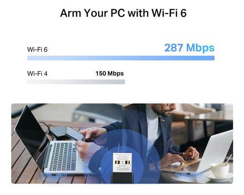 Adaptador Ax300 Inalámbrico Usb Wifi 6 Mu-mimo Ma14n-7