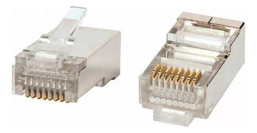 Conector Macho Rj45 Cat5 Metálico Bolsa 50 Unidades-2