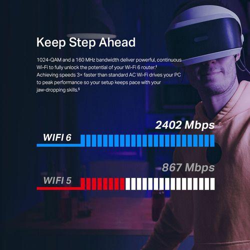 Adaptador Tplink Ax3000 Wi-fi 6 Bluetooth 5.2 Pcie-4