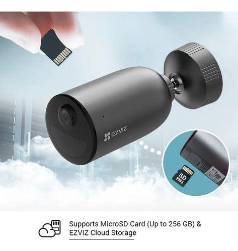 Camara Wifi Eb3 2c3wfl 2k Sirena Exterior Ezviz Gris Oscuro-2