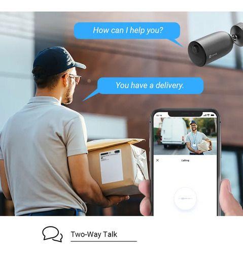 Camara Wifi Eb3 2c3wfl 2k Sirena Exterior Ezviz Gris Oscuro-3