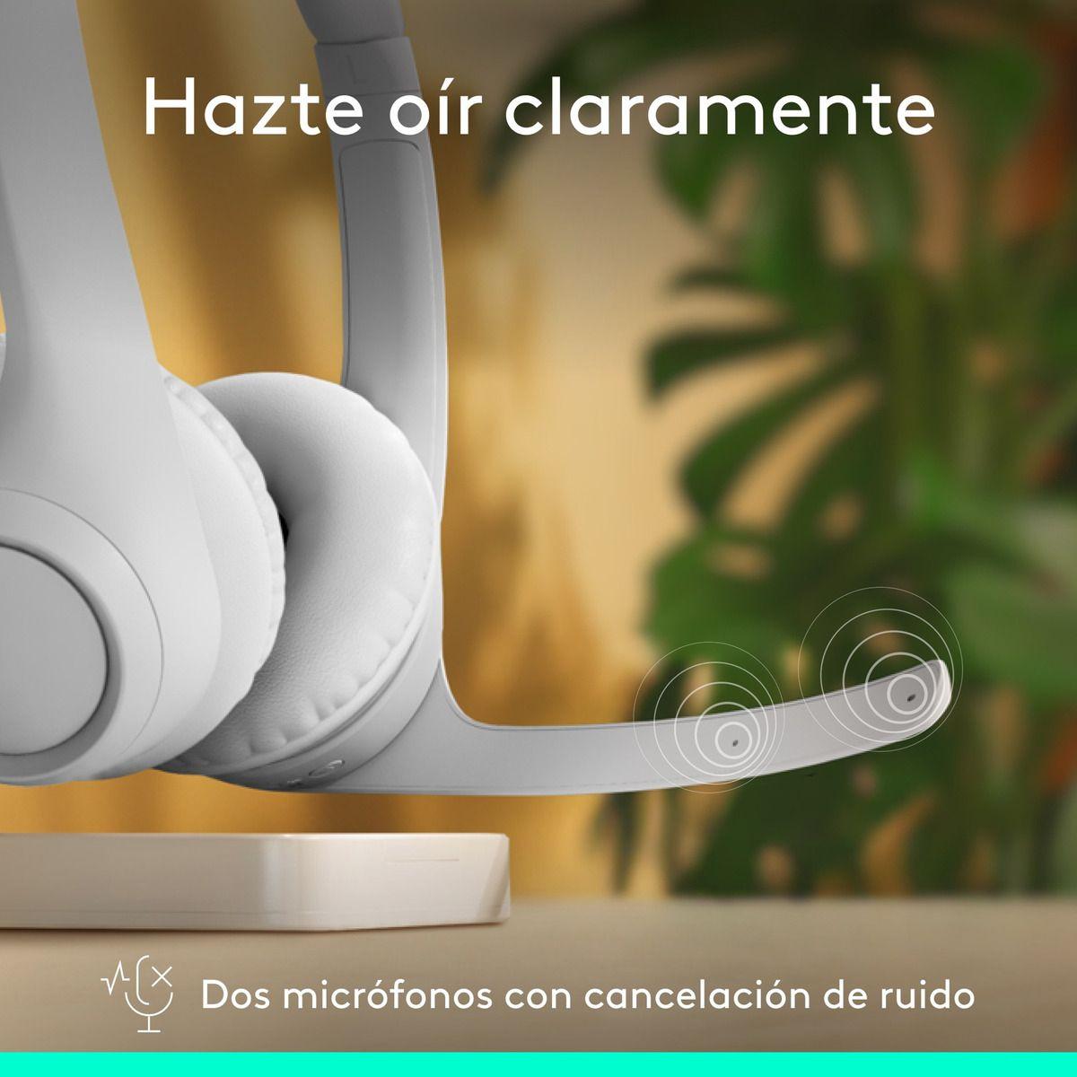 Audífonos Bluetooth Con Micrófono Zone 300 Logitech Blanco-2