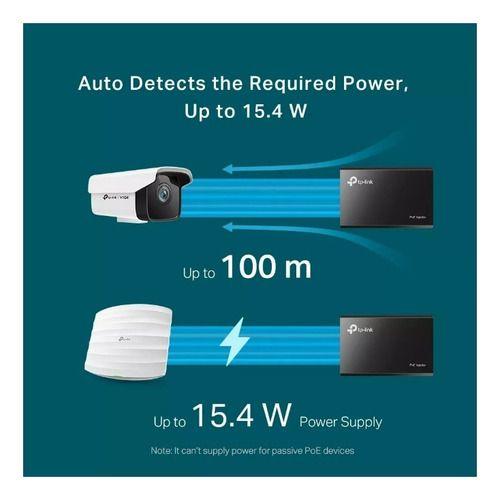 Inyector Tp-link Poe Gigabit Tl-poe150s 15,4w -4