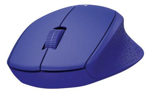 Mouse Inalámbrico Logitech M280 Comfort Plus Azul-4