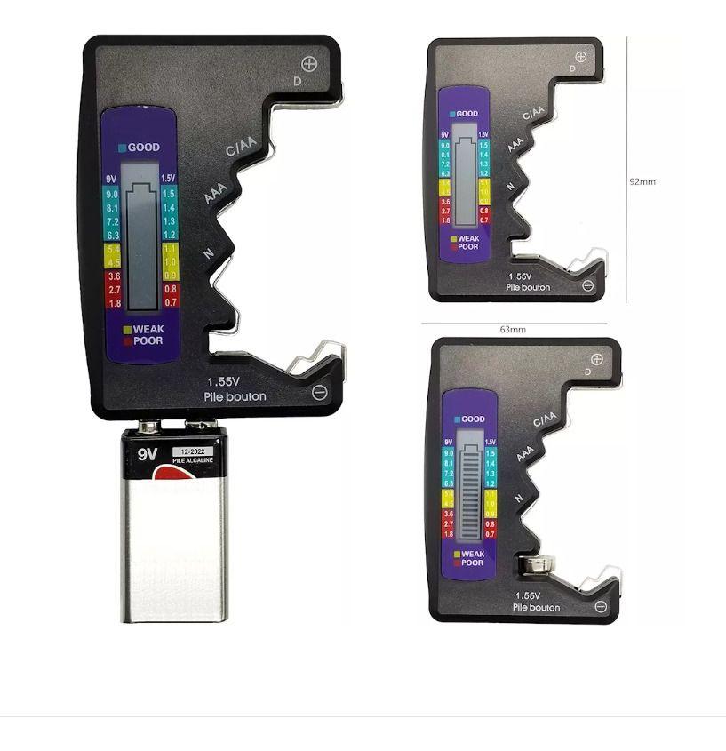 Tester Digital Probador Para Pilas Baterias-2