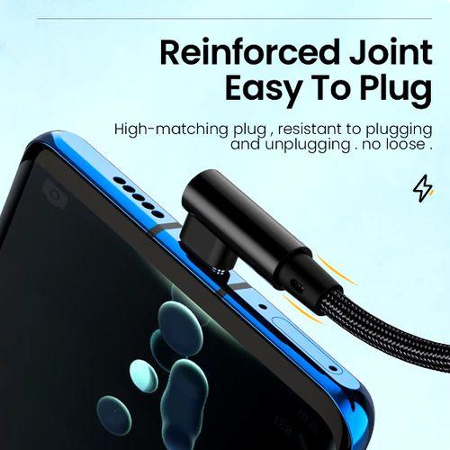 Cable Usb C Tipo C 90 Grados Carga Rápida 120 W Forma L 3mt-2