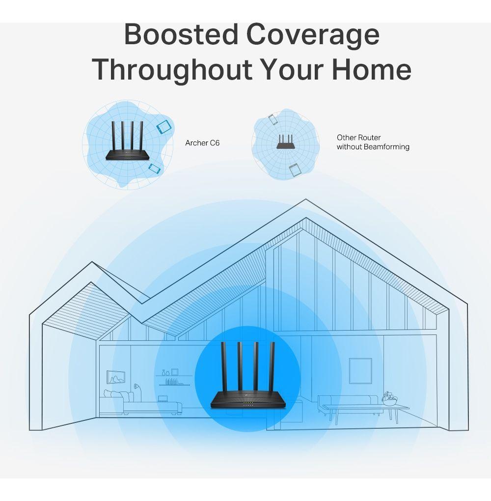 Router Wi-fi Archer C6 Doble Banda Ac1200 Mu-mimo V4 Tp-link-6