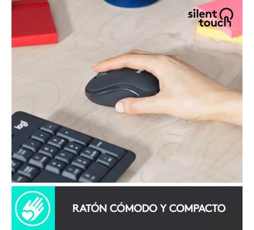 Kit Teclado Y Mouse Inalámbrico Silencioso Mk295 Logitech Es-4